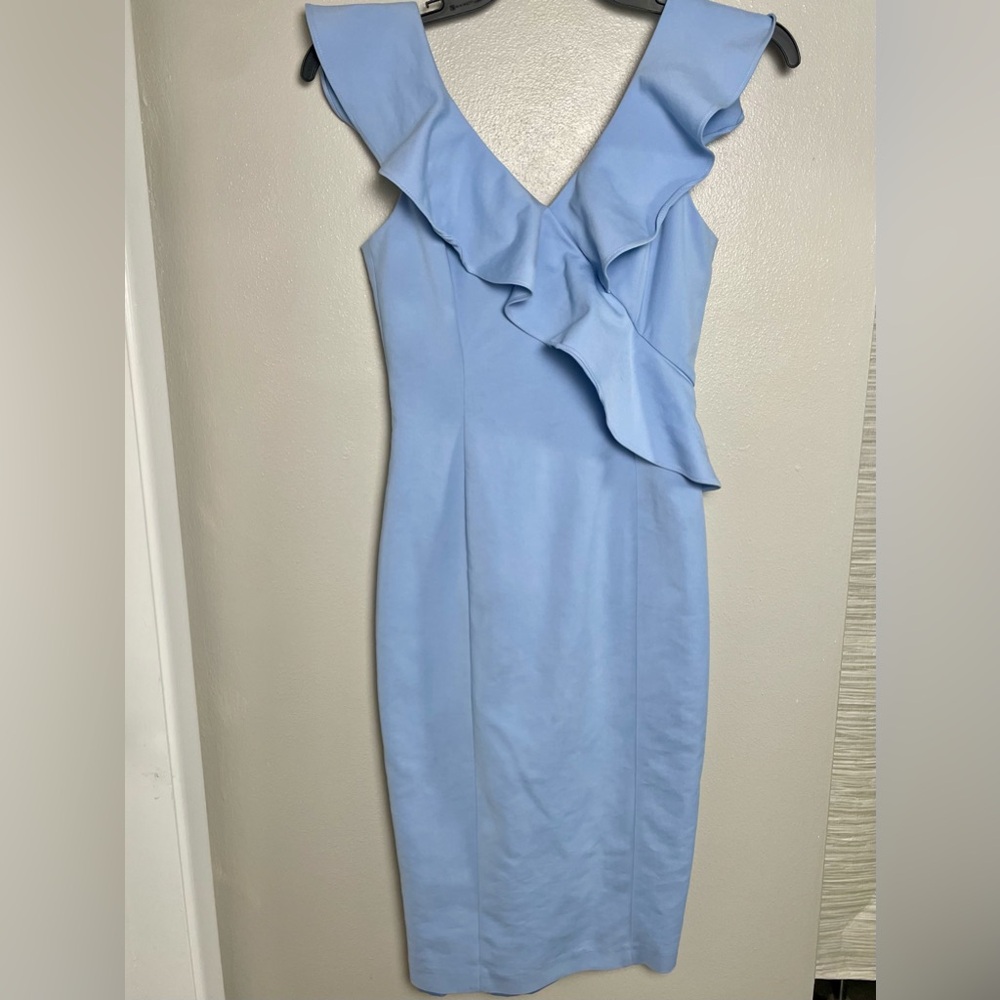 Gianni Bini Light Blue Asymmetrical Midi Dress